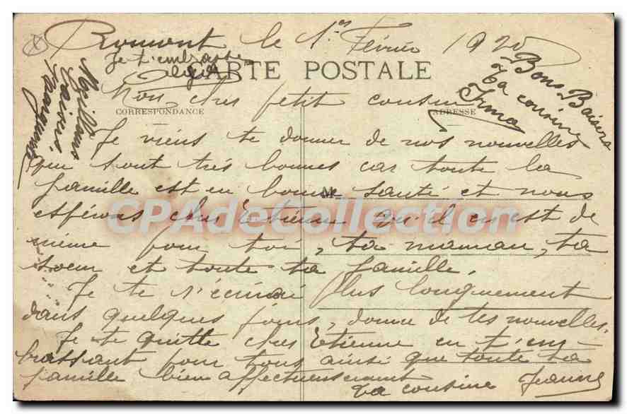 CPA Rambervillers Le Cimetiere Militaire — Rückseite