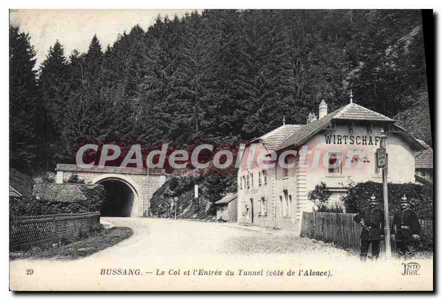 CPA Bussang Le Col Et I'Entree Du Tunnel