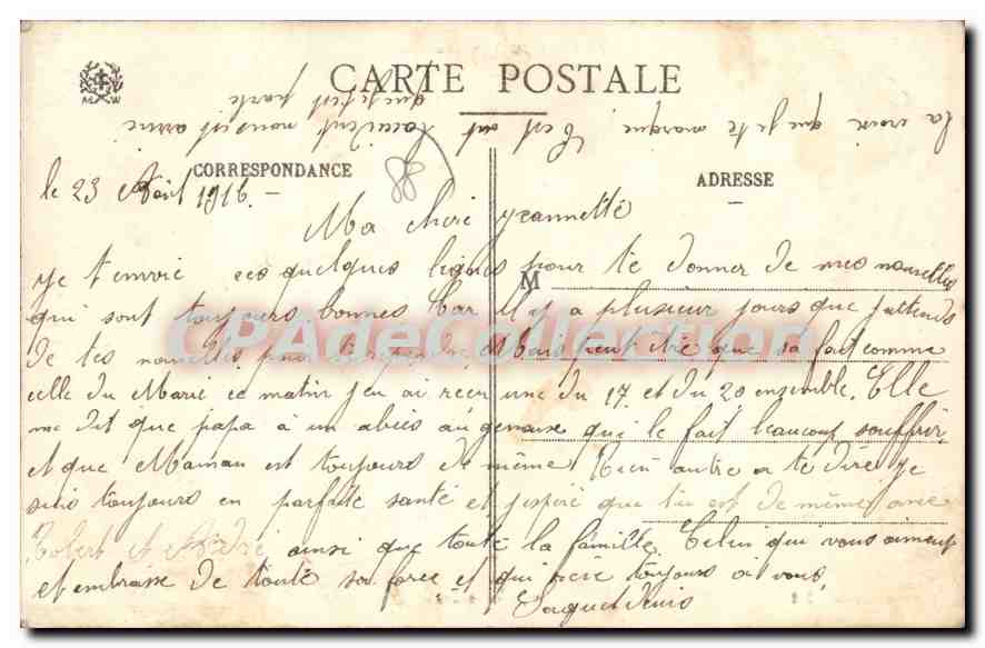 Moyenmoutier (Vosges) — vue générale — d. Waich, Saint-Dié - 3084 — Verso