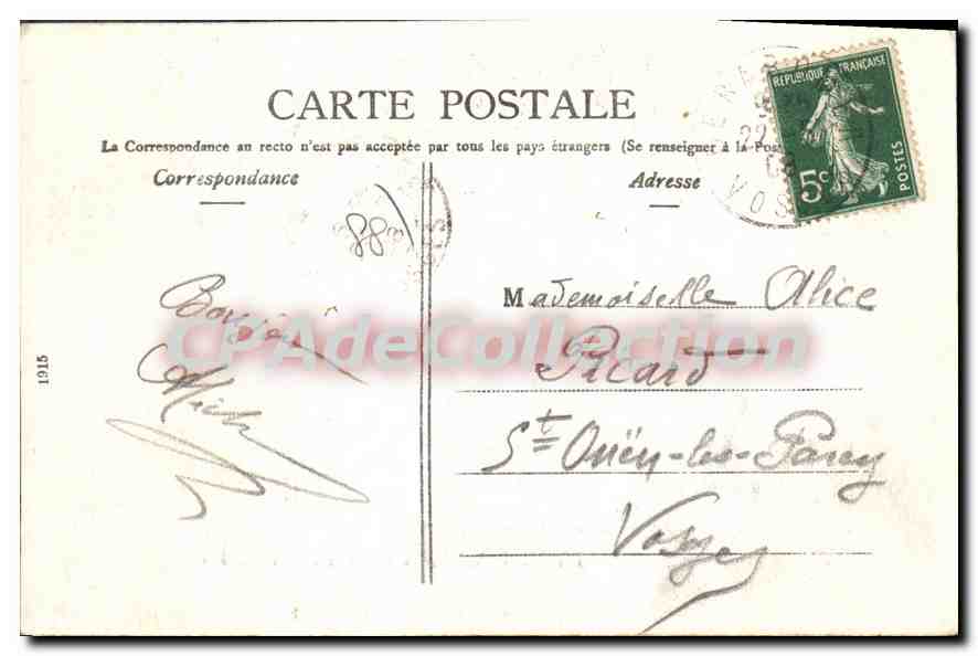CPA Bonjour De Retournemer — Verso