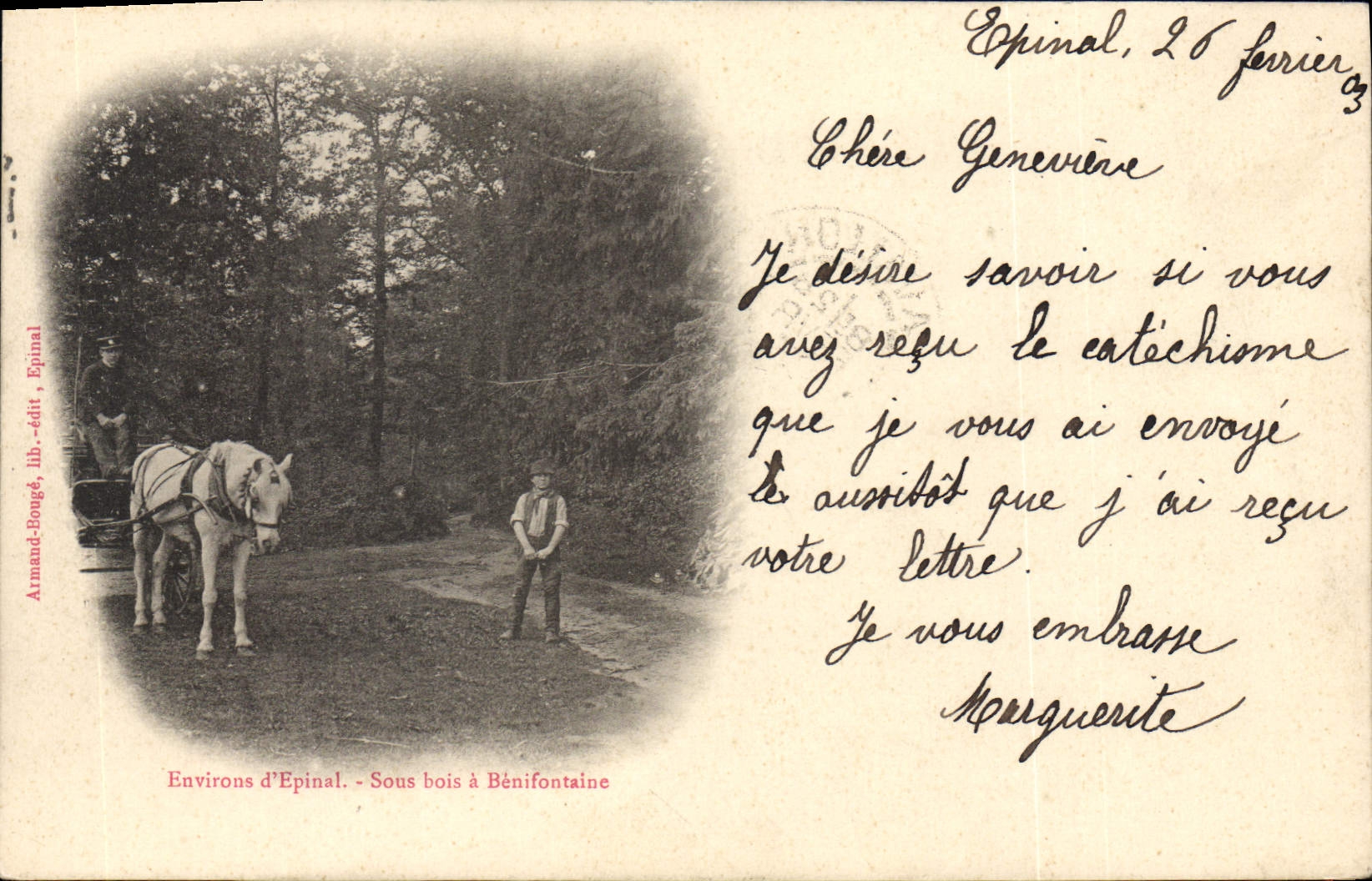 CPA Epinal Sous Bois a Benifontaine