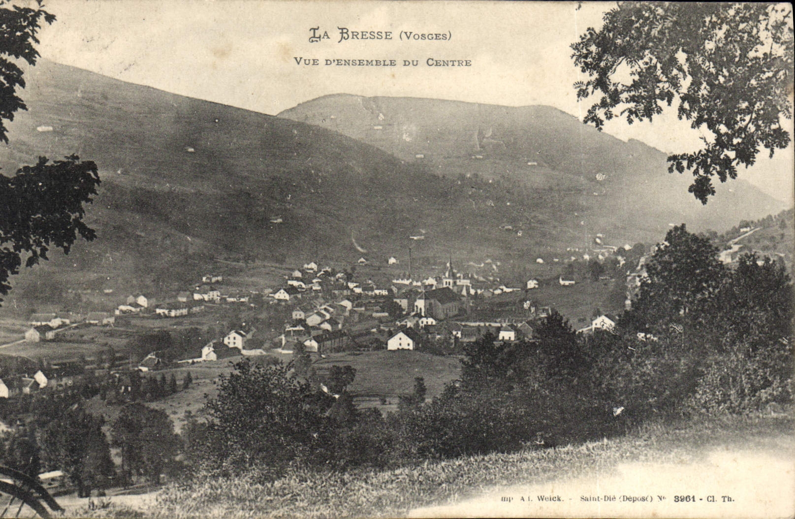 La Bresse (Vosges) — Übersicht des Zentrums — A. I. Woick, Saint-Dié, Nr. 3961