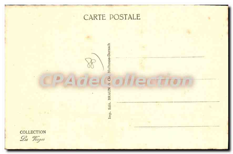 CPA Saint Maurice Sur Moselle Maison Forestiere Du Plain Du Canon — Verso