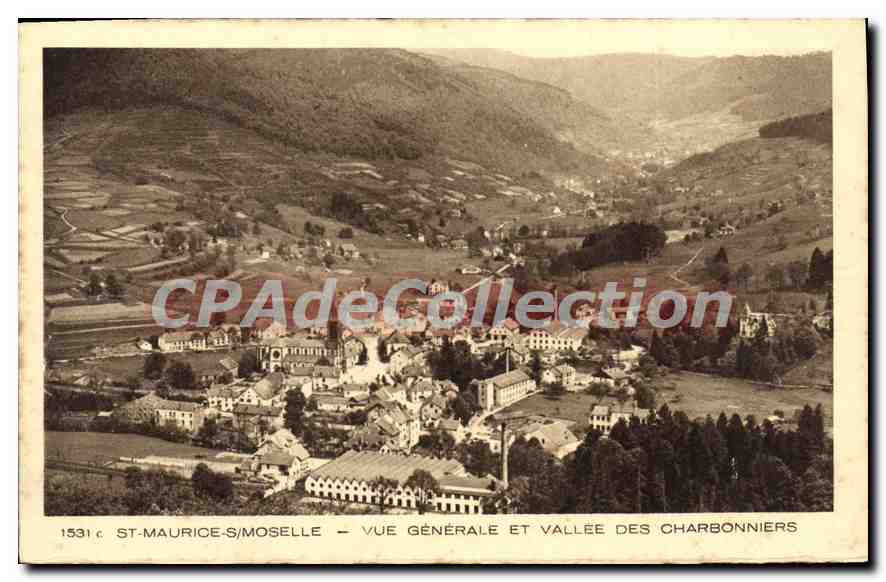 CPA Saint Maurice Sur Moselle Vue Generale Et Vallee Des Charbonniers