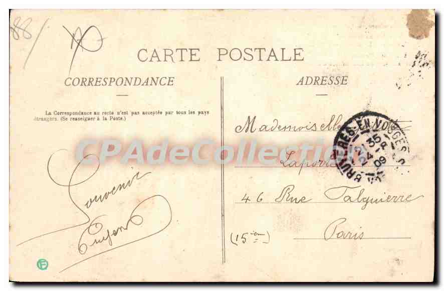 CPA Lascemborn Lafrimbole frontière franco-allemande — Rückseite