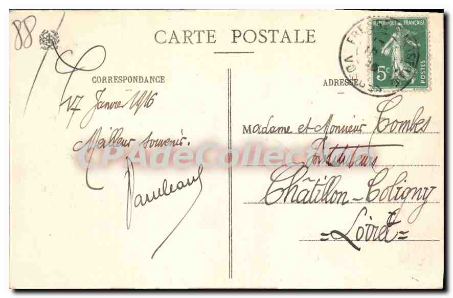 CPA Le Thillot Vue Generale usine et cités Drever — Back