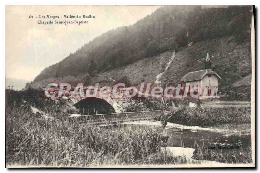 CPA Les Vosges Vallee Du Rudlin Chapelle Saint Jean Baptiste