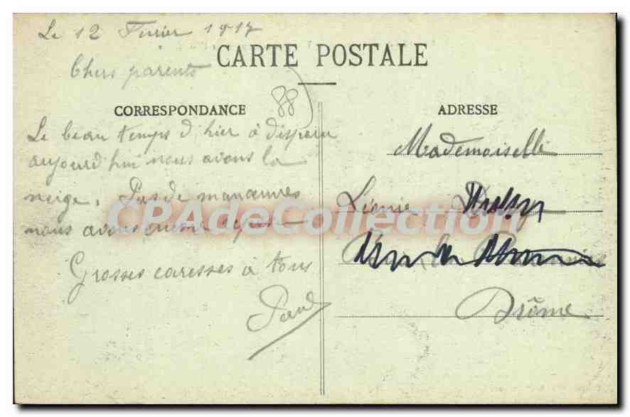 CPA Bruyeres En Vosges Vue Generale Prise De I'Heledraye — Rückseite
