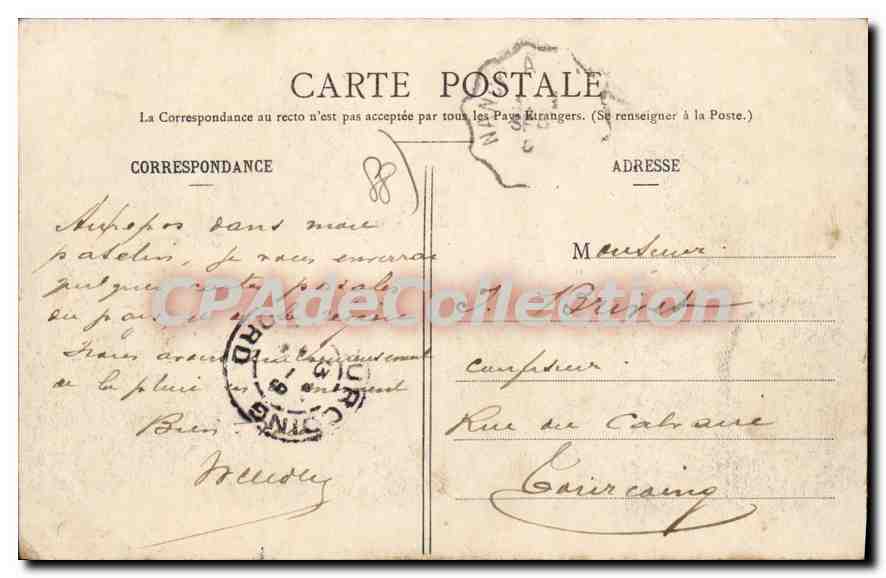 CPA Raon L'Etape La Meurthe Entre Raon Et La Neuville — Rückseite
