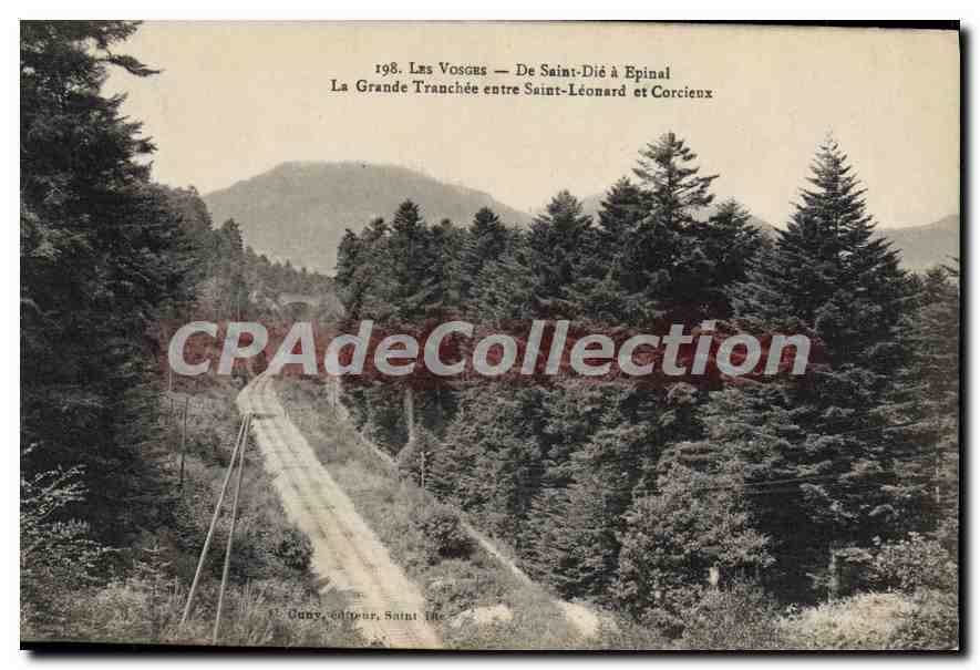 CPA Saint Die Epinal La Grande Tranchee entre Saint-Léonard et Corcieux