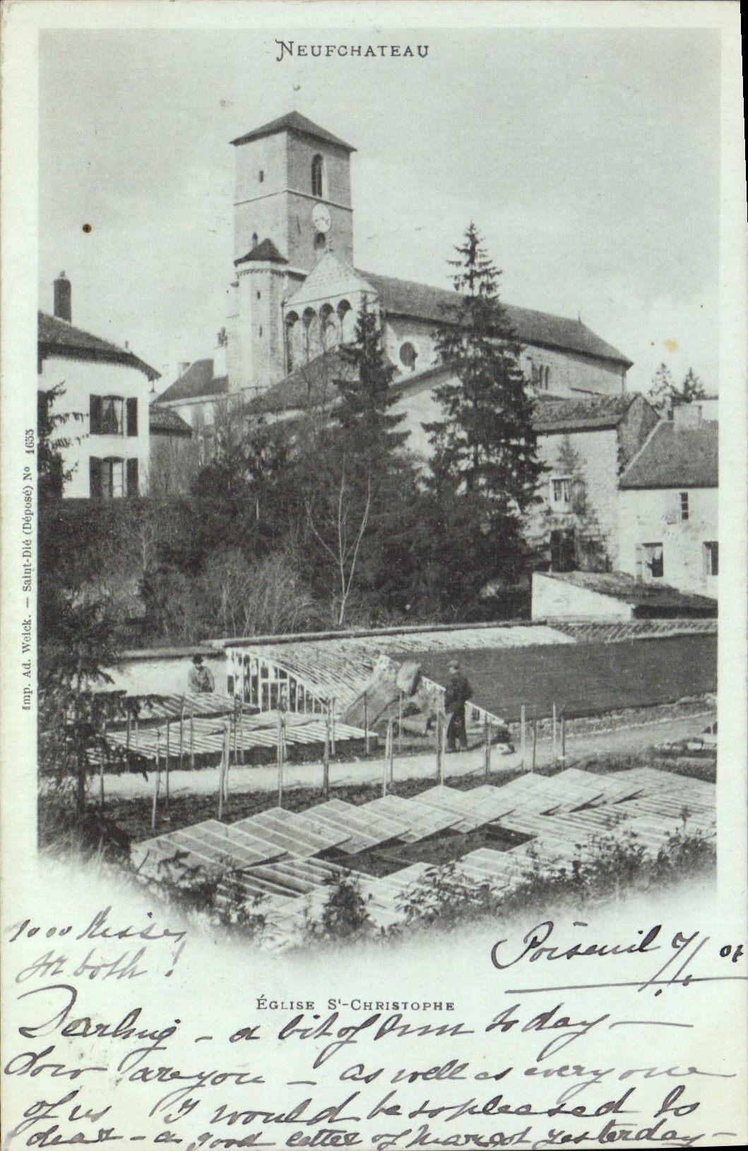 CPA Neufchateau Eglise St Christophe