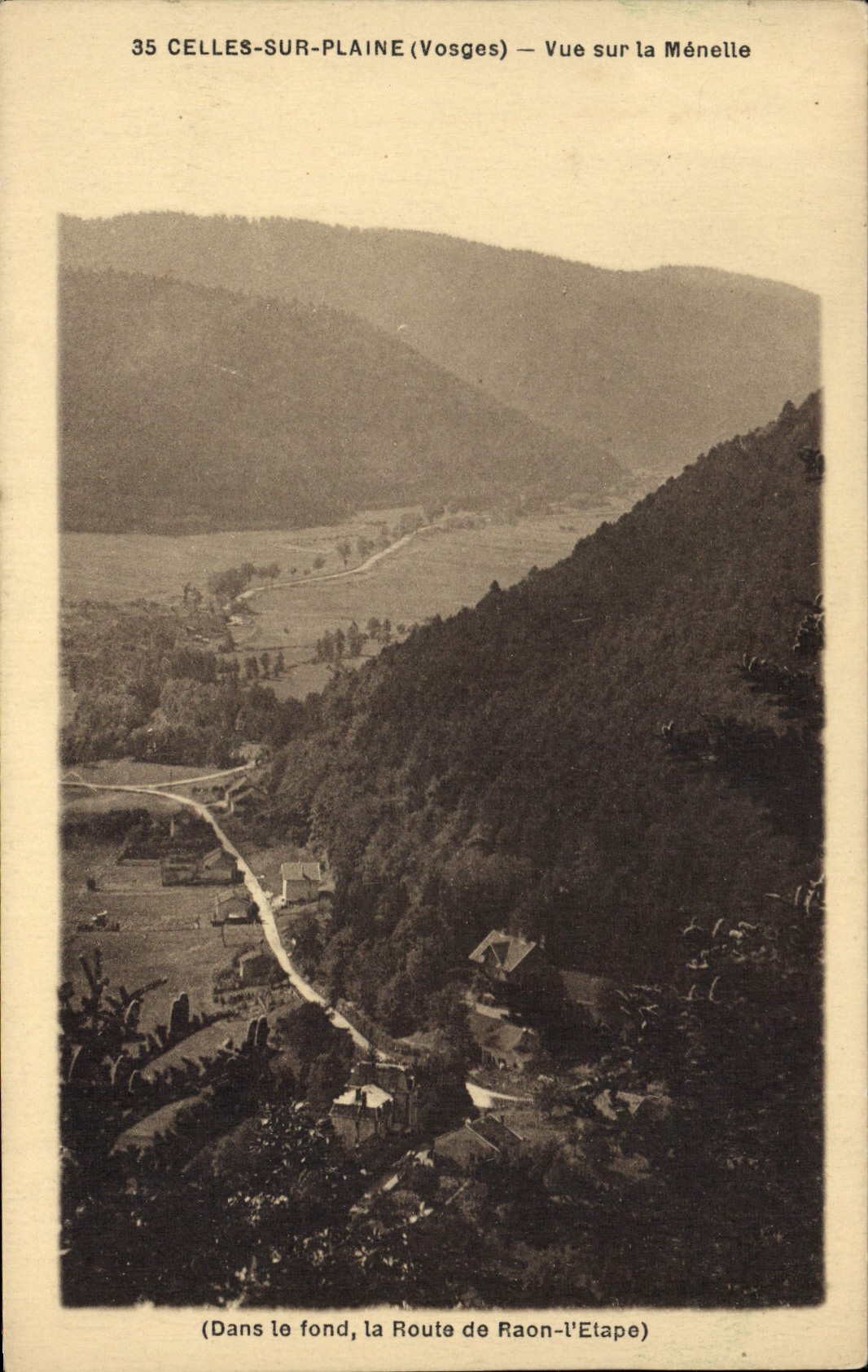 Celles-sur-Plaine (Vosges) — Vue sur la Ménelle — Edit. G. Aubry, Celles-sur-Plaine