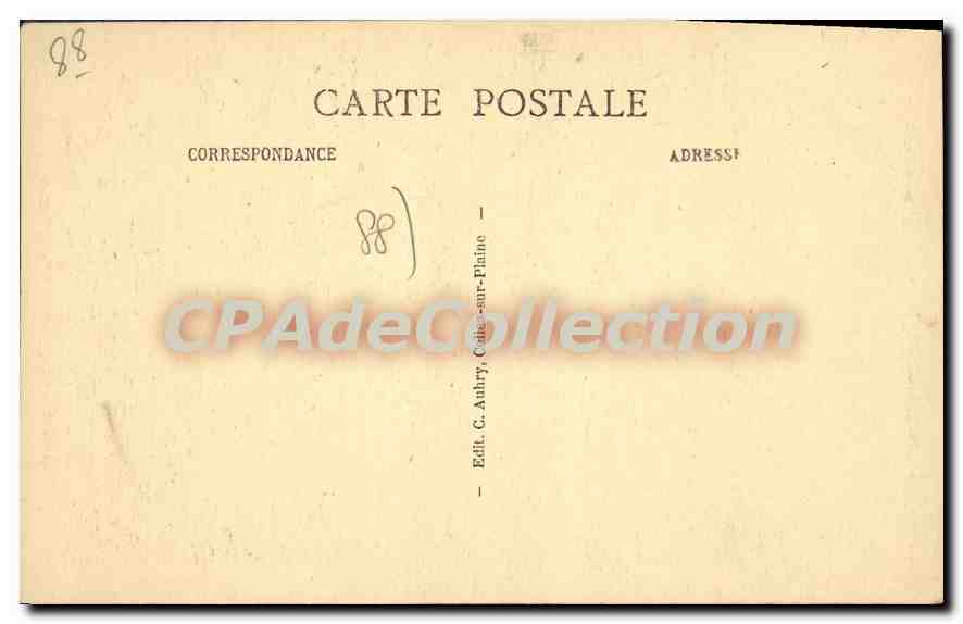 Celles-sur-Plaine (Vosges) — Vue sur la Ménelle — Edit. G. Aubry, Celles-sur-Plaine — Verso