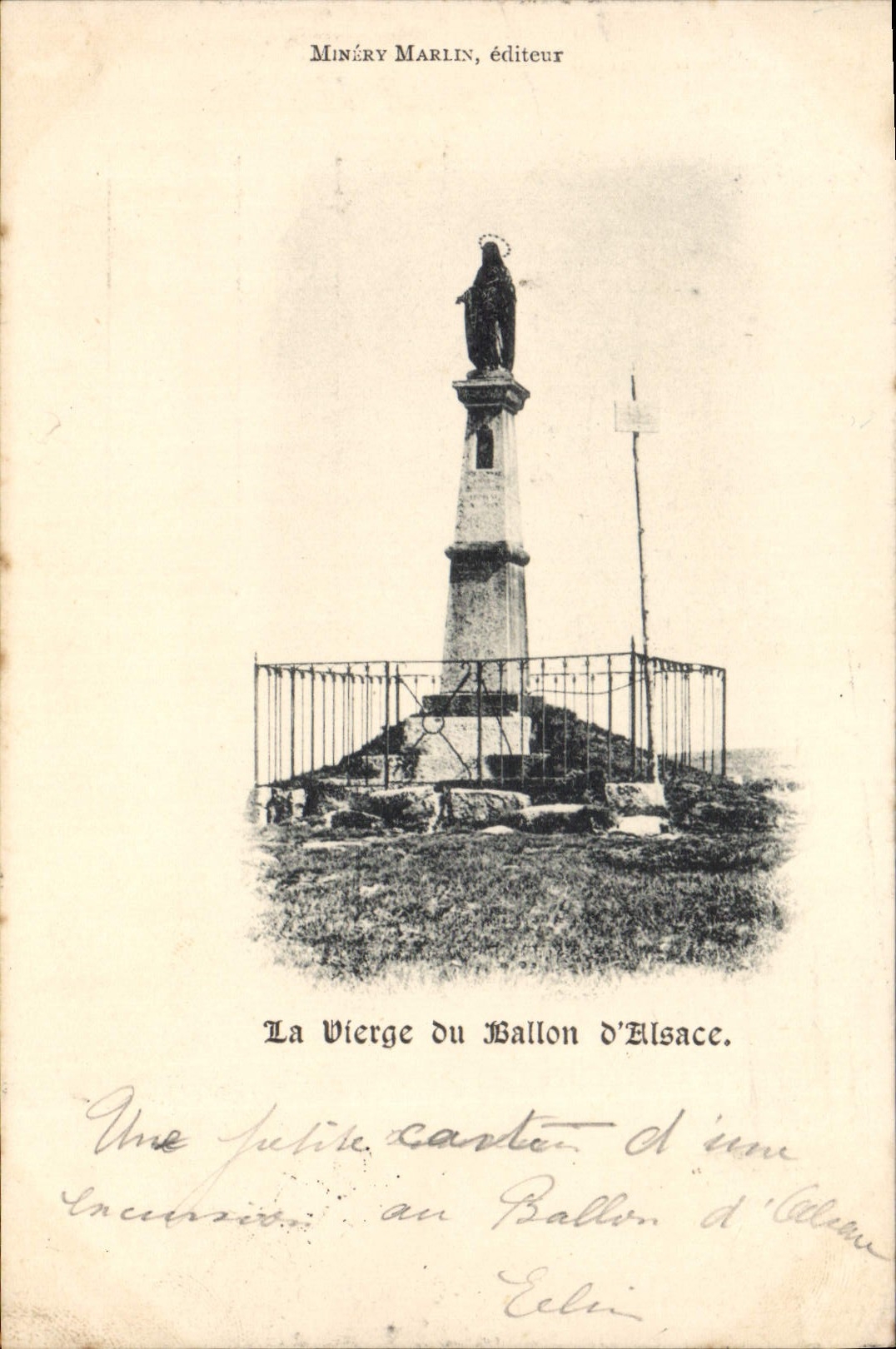 La Vierge du Ballon d'Alsace — éditeur Minéry Marlin, n° de série non visible