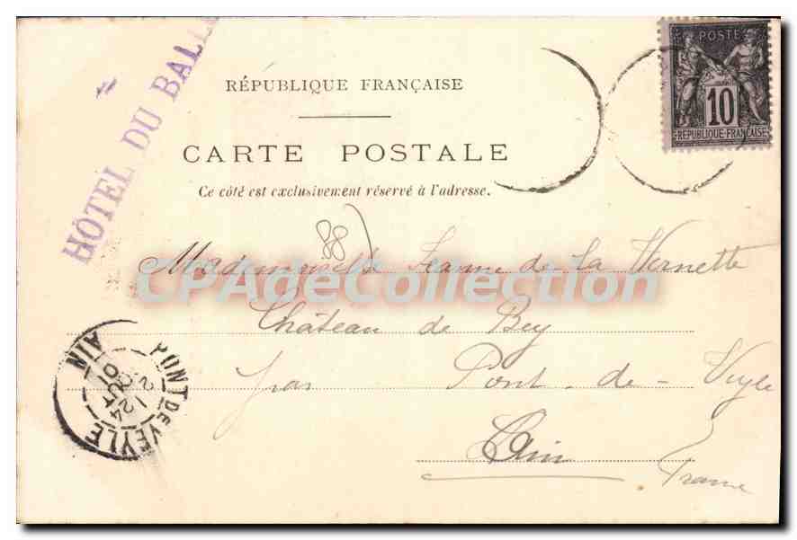 La Vierge du Ballon d'Alsace — éditeur Minéry Marlin, n° de série non visible — Back