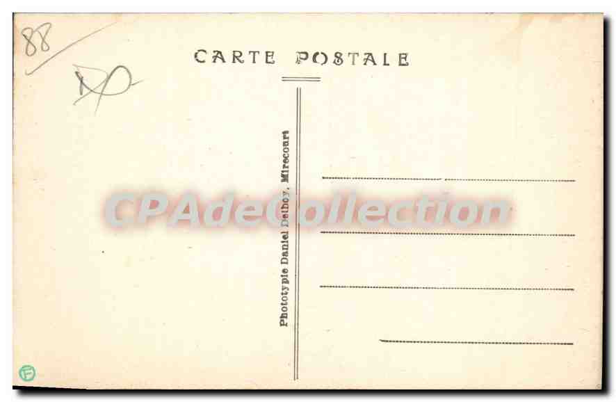 CPA Mattaincourt Statue De Pierre Fourier — Verso