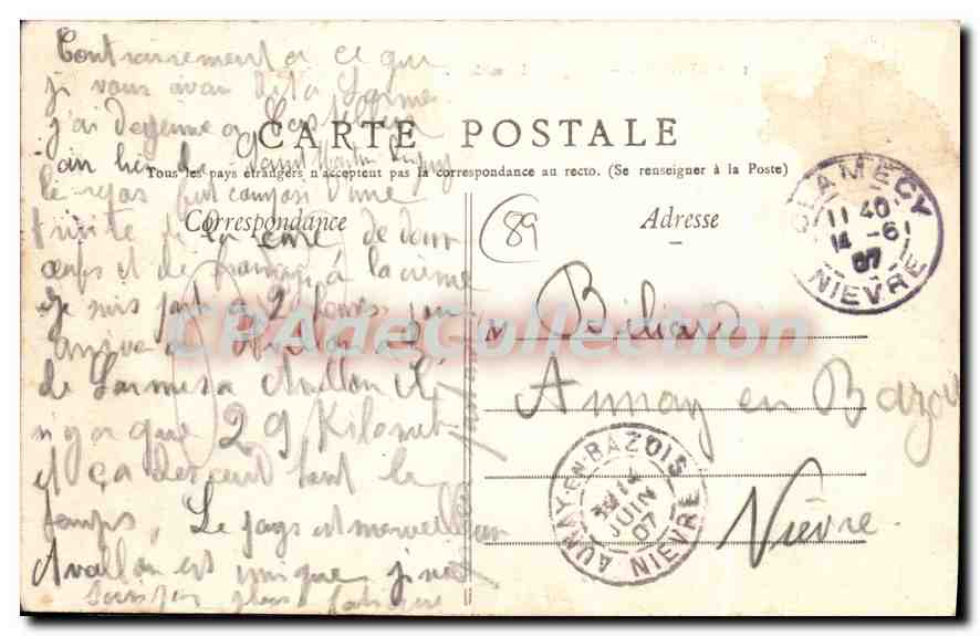 Avallon — Vue générale sur la Ville et le Faubourg de Cousin-la-Roche — Reverso