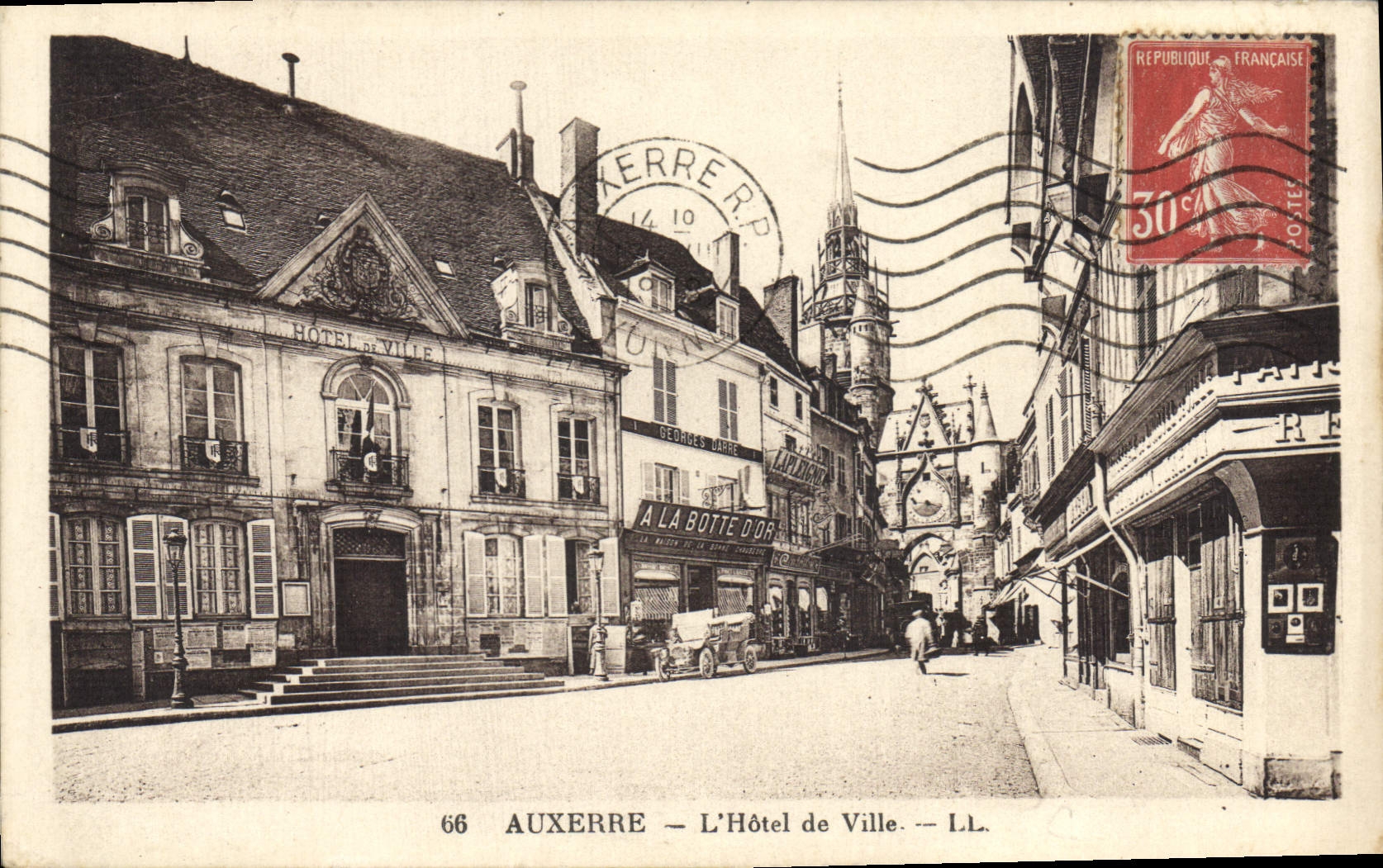 Auxerre — L'Hôtel de Ville — LL. — n°66