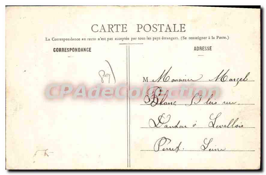 Auxerre - Percement de la Rue Soufflot - Vue prise des Promenades - La Salle des Fêtes — Reverso