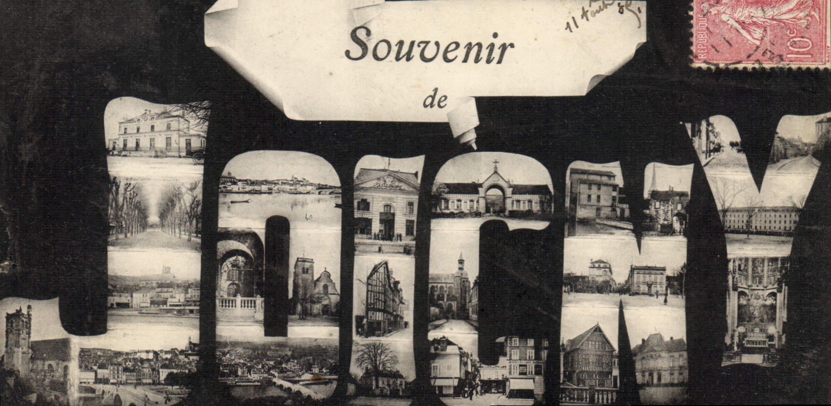 Troyes — Souvenir de Troyes — Éditeur inconnu, n° de série non visible