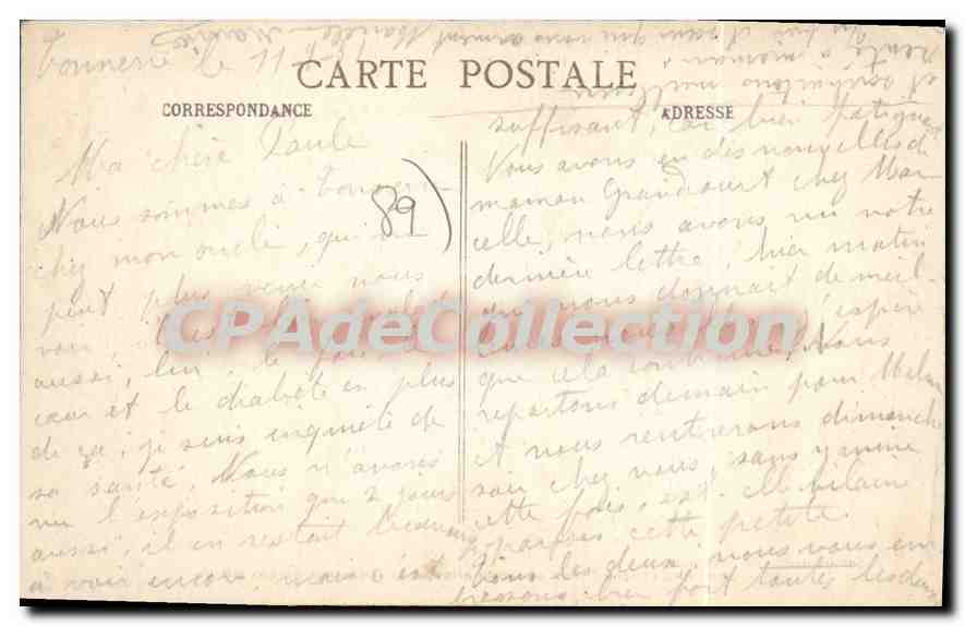 Tonnerre (Yonne) — Vue Générale prise de la vallée des Gerbes d'Orge — E. Guillot, phot-édit. — Reverso