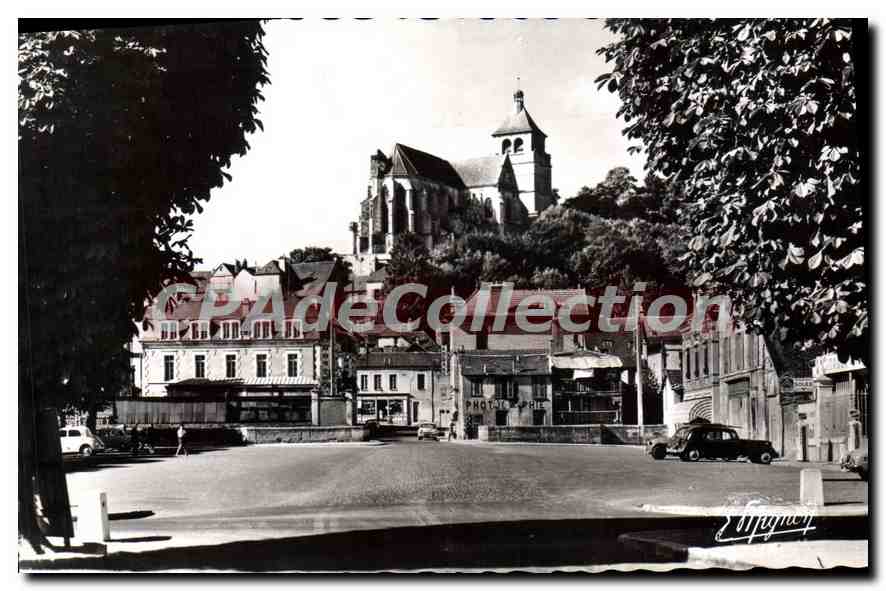 Tonnerre (Yonne) — Place de la République und Kirche Saint-Pierre — Éd. de Luxe E. MIGNON, Paris