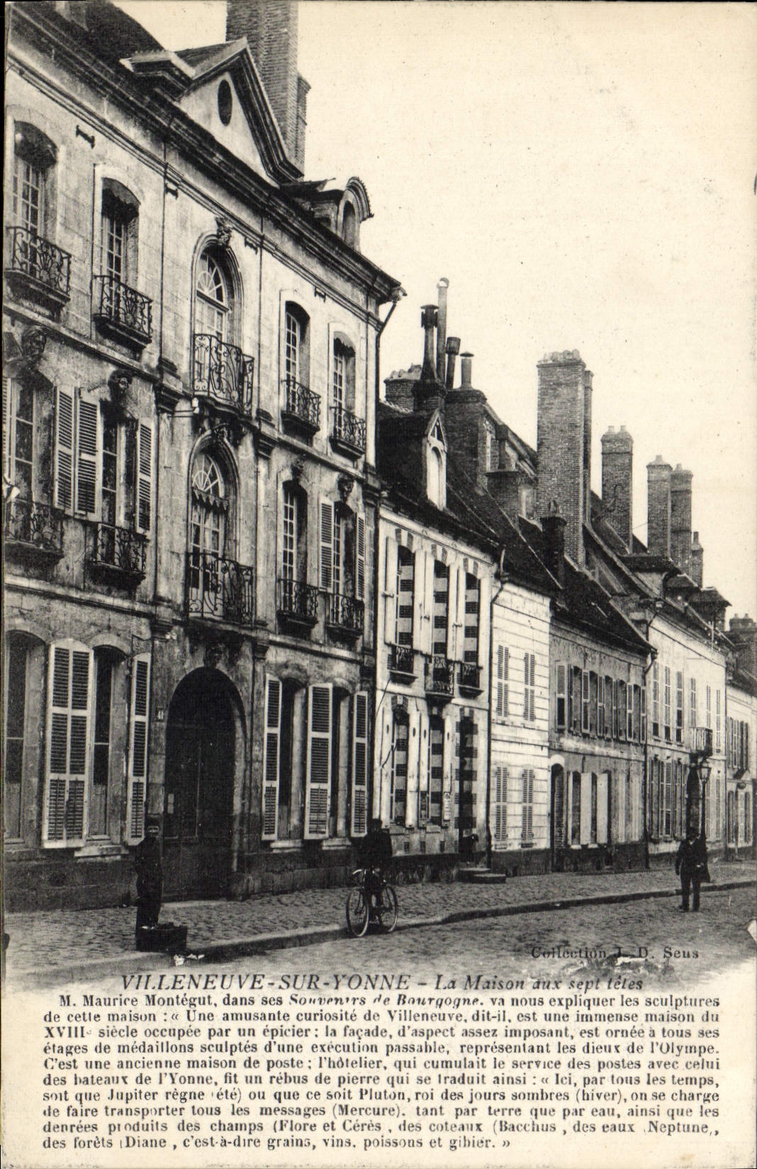 Villeneuve-sur-Yonne — La Maison aux sept têtes — Collectie J. B. Seus