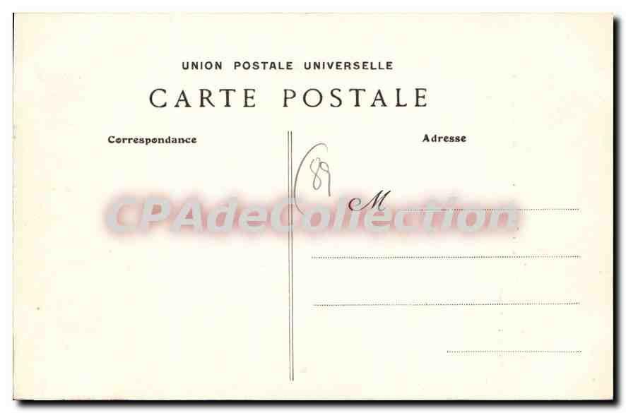Villeneuve-sur-Yonne — La Maison aux sept têtes — Collectie J. B. Seus — Achterkant