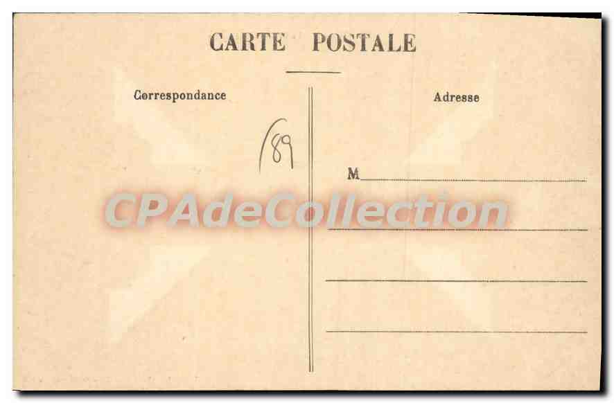 CPA Toucy Le Chateau Et I'Eglise — Back