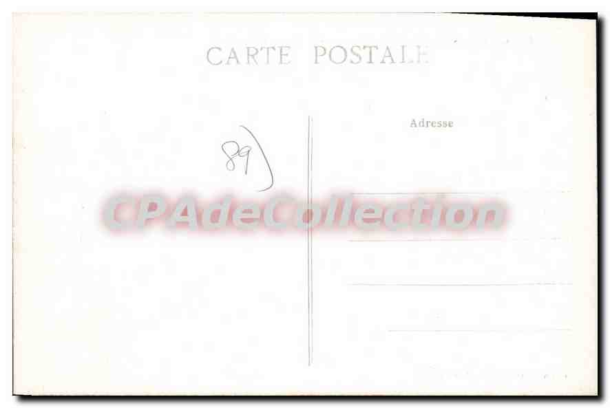CPA Coulanges Sur Yonne Un Coin Des Anciens Remparts — Back