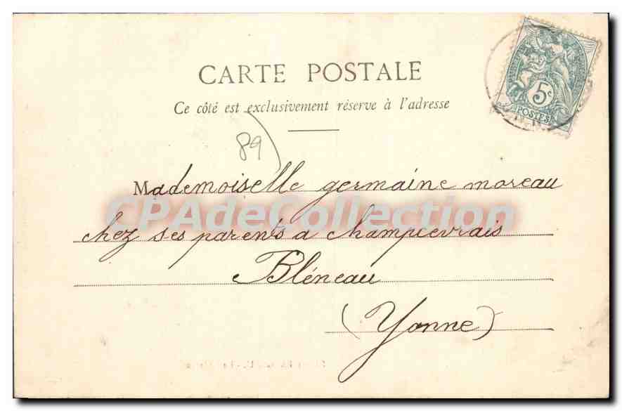 Saint-Fargeau - El Castillo — Millet, fot.édit. Bléneau (Yonne) - Serie 5 — Reverso