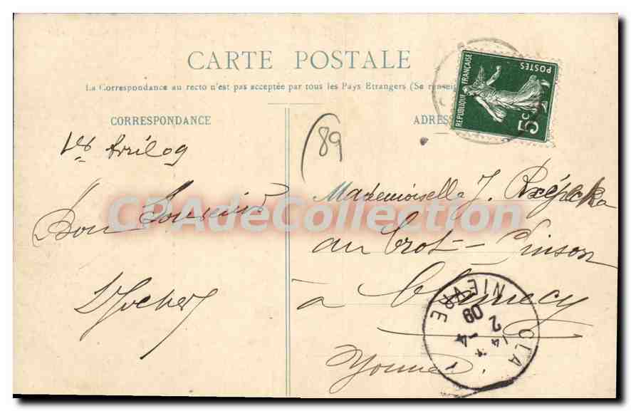 La Bataille de Cravant — 31 Juillet et 1er Août 1423 — Collection J. D., à Sens — Verso