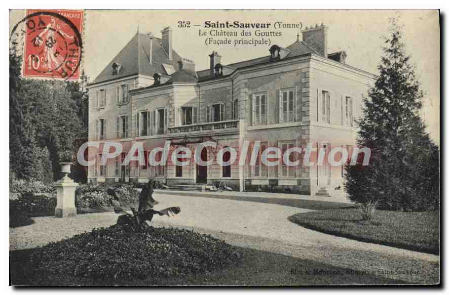 CPA Saint Sauveur Le Chateau Des Gouttes