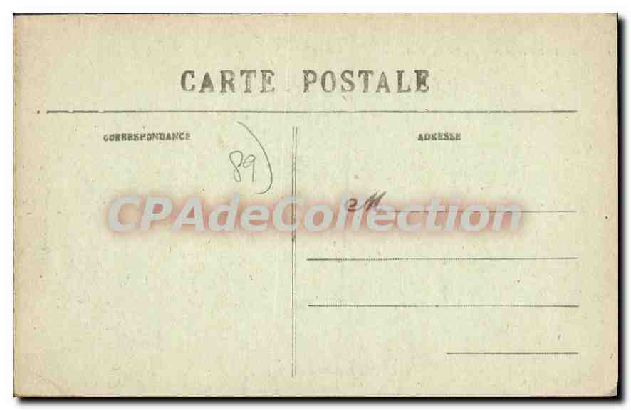 CPA Appoigny Le Pont Sur I'Yonne — Back