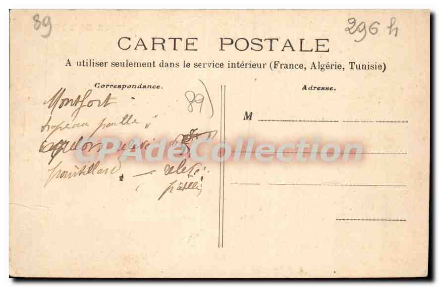 Château de Saint-Phalle — côté Sud-Est — Édition de la Chocolaterie d'Aiguebelle — Reverso