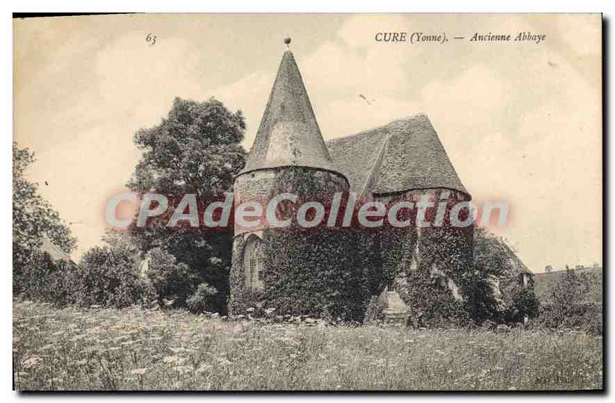 Cure (Yonne) — Ancienne Abbaye — éditeur inconnu, n° 63 - Anverso
