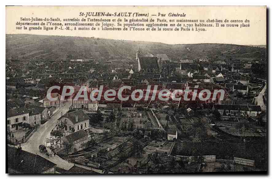 Saint-Julien-du-Sault (Yonne) — Vista Generale — CPAdeCollection