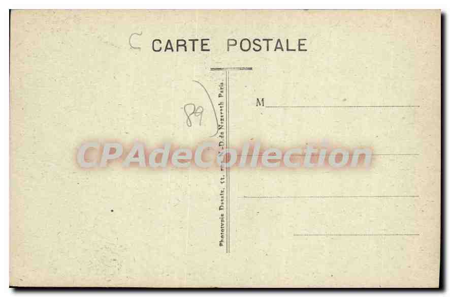 CPA Appoigny Les Bords De I'Yonne — Back