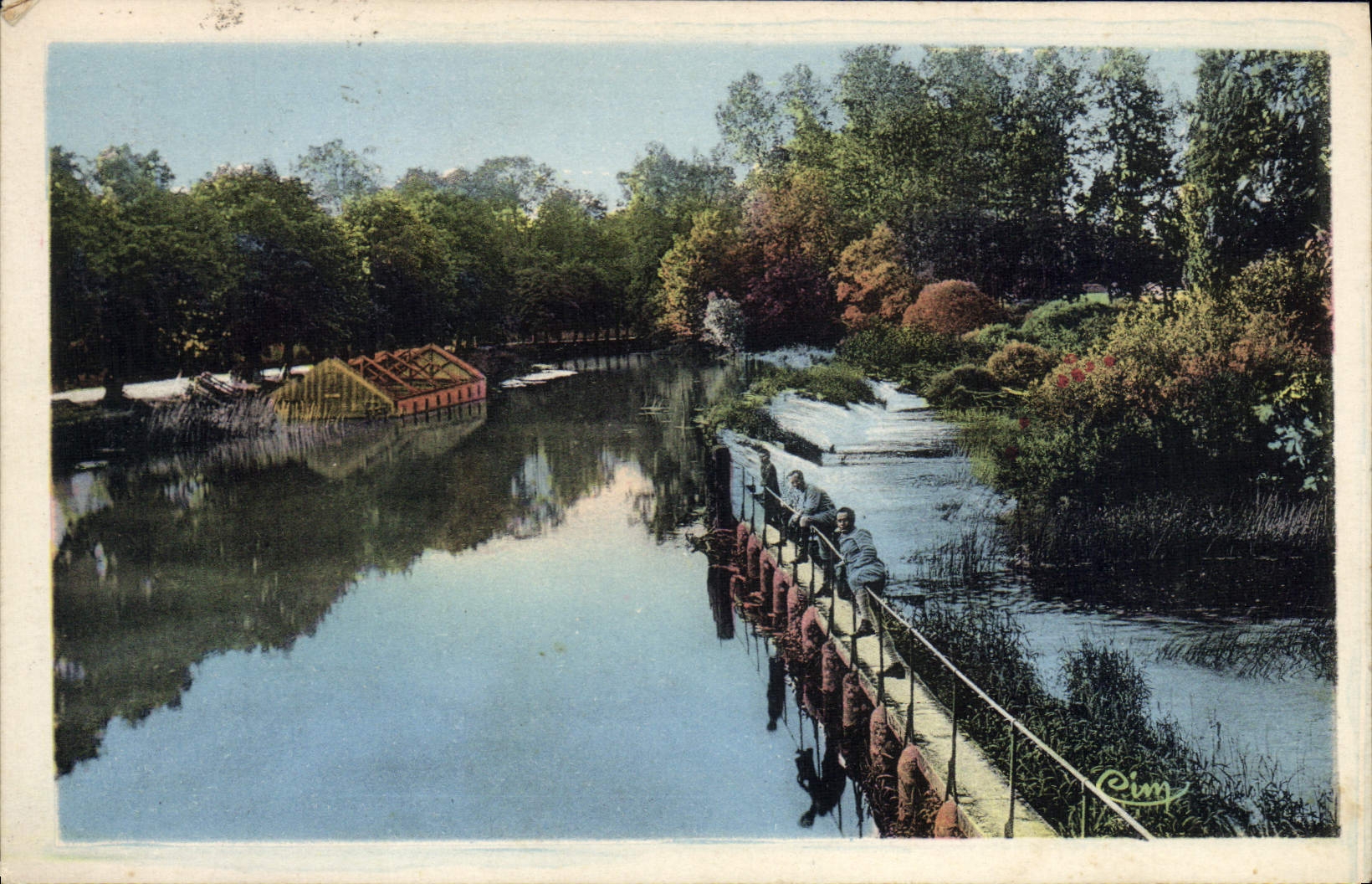Nuits-sous-Ravières (Yonne) — Un coin de l'Armançon — Phot. Laniet, Combier