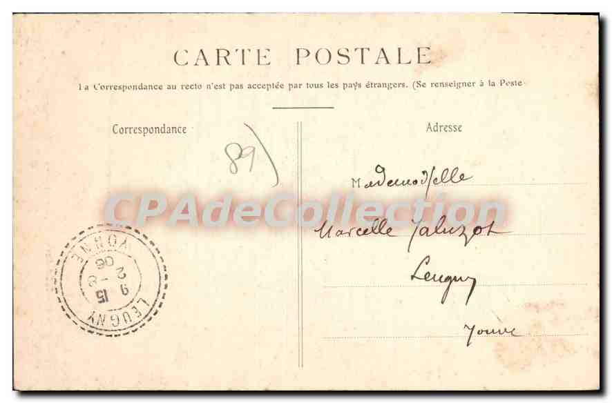 CPA Saint Sauveur La Tour Sarrazine — Verso