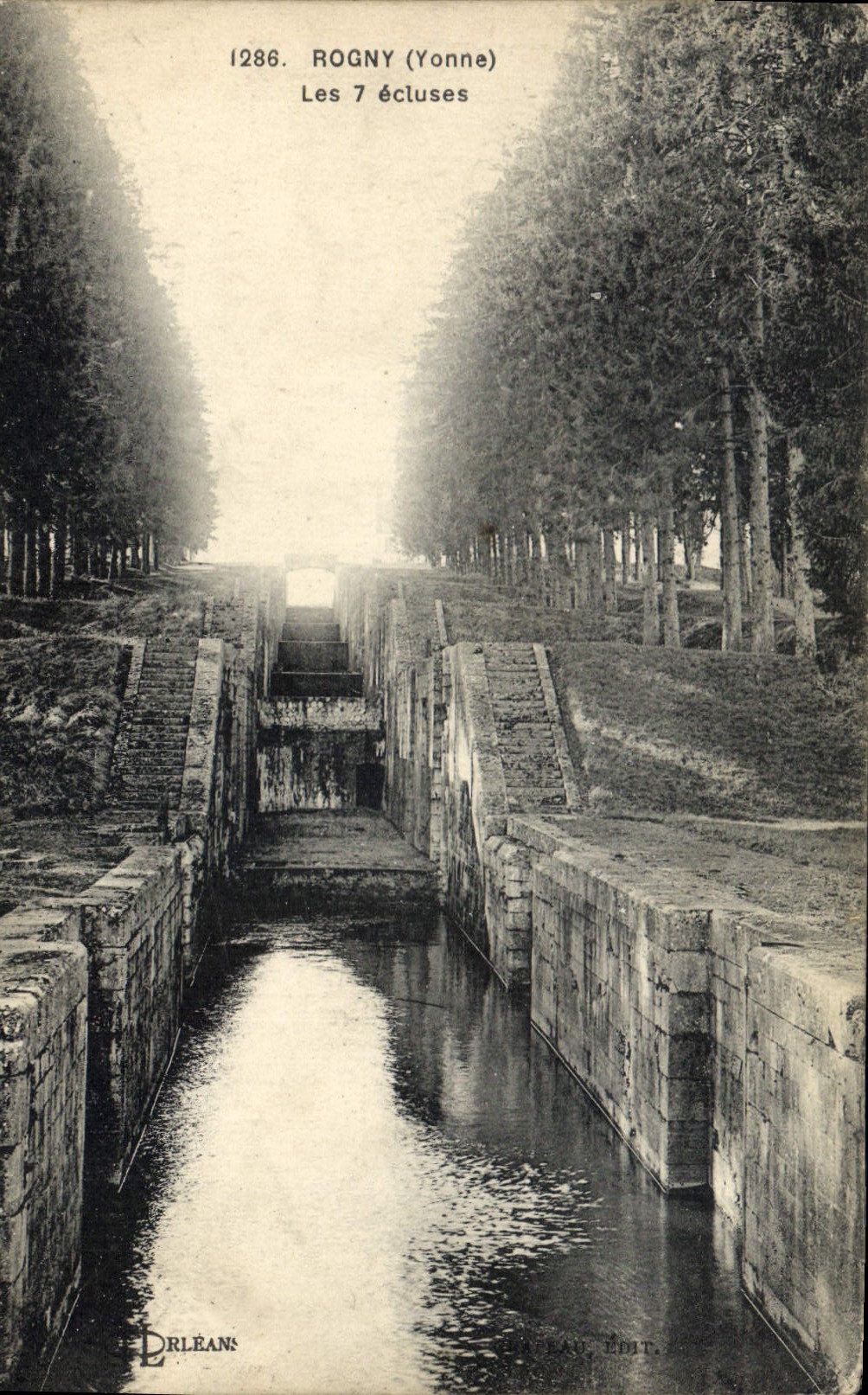 Rogny (Yonne) — Les 7 écluses — DRLEANS, Éditeur, n° 1286