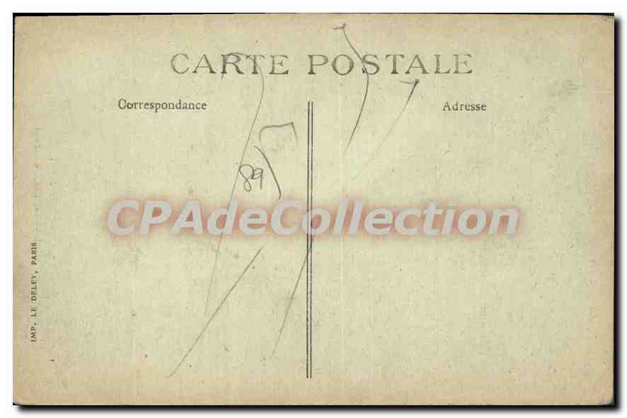 Rogny (Yonne) — Les 7 écluses — DRLEANS, Éditeur, n° 1286 — Verso