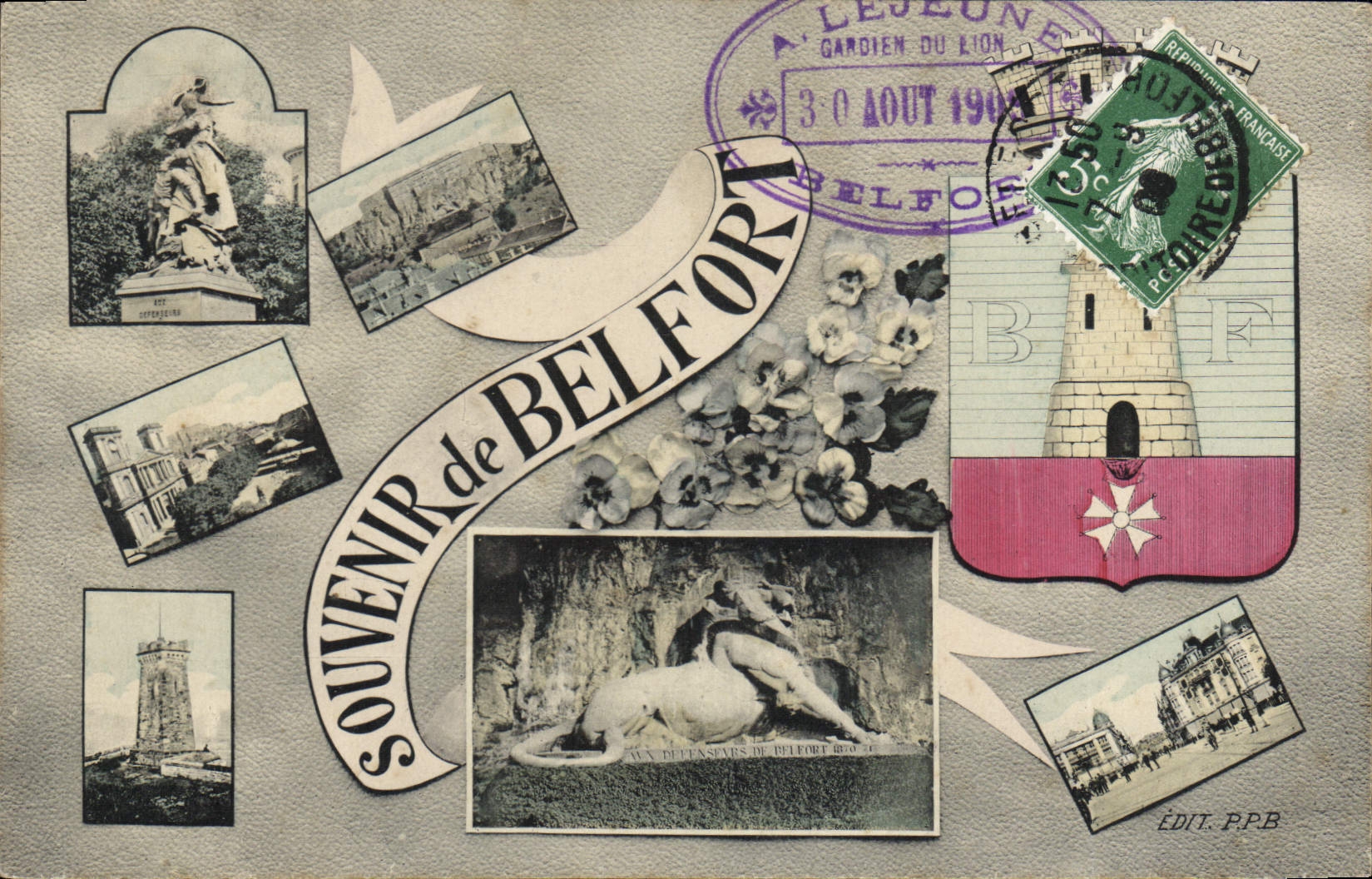 CPA Souvenir de Belfort