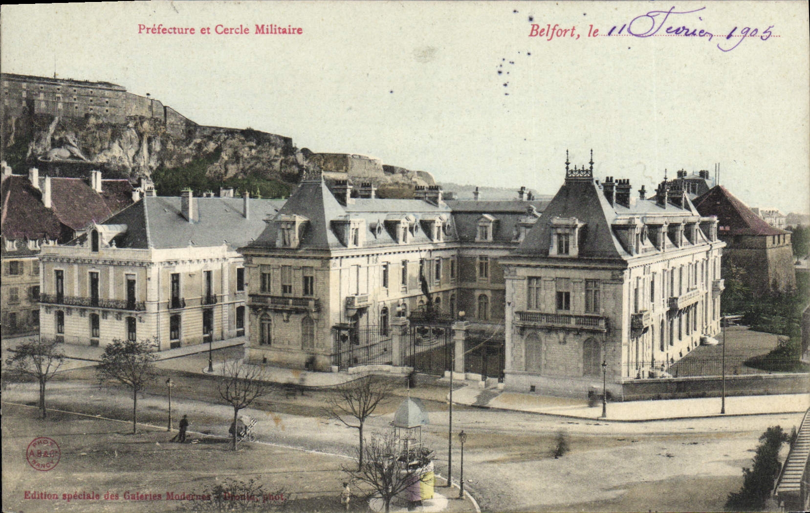 Préfecture et Cercle Militaire — Belfort — Édition spéciale des Galeries Modernes, Drouot, n°105