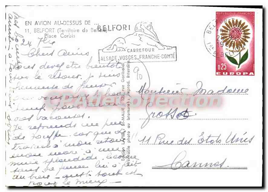 CPSM Belfort Place Corbis — Verso