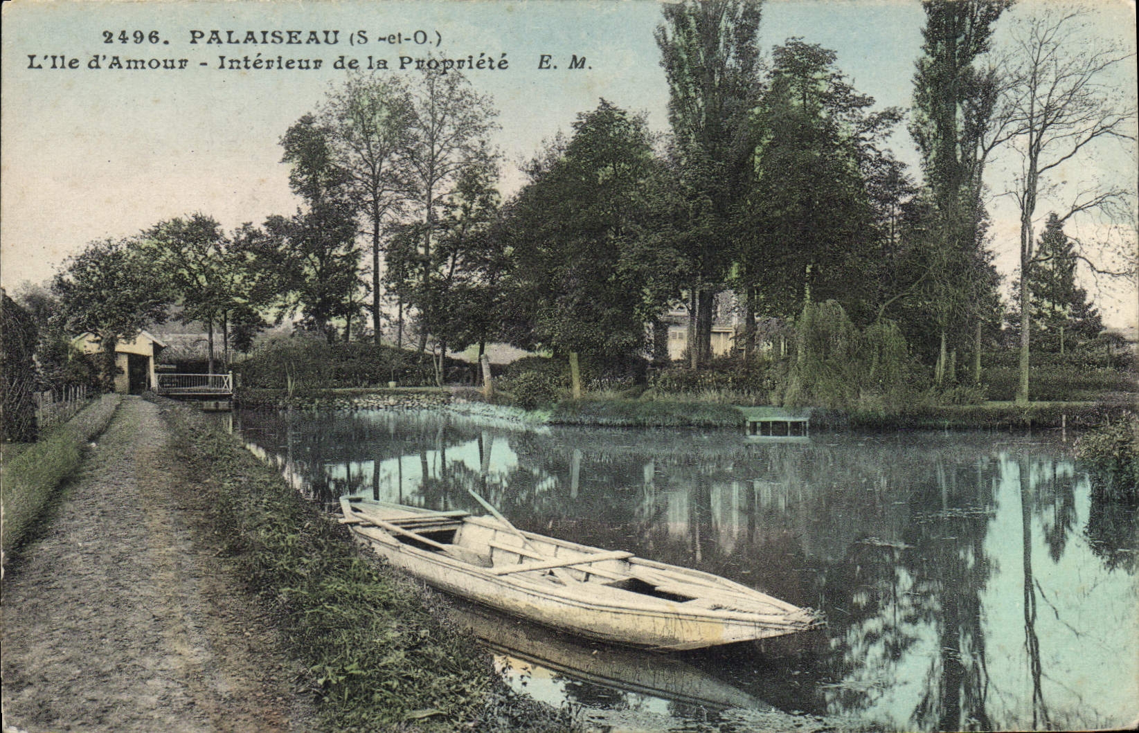 CPA Palaiseau L'Ile D'Amour Interieur De La Propriete