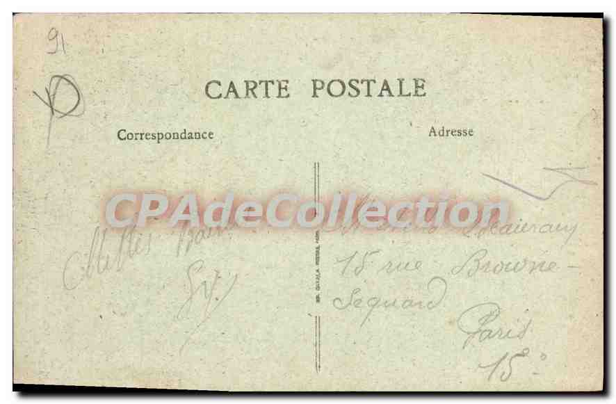 CPA Palaiseau Entree De I'Ile De St Amour — Rückseite