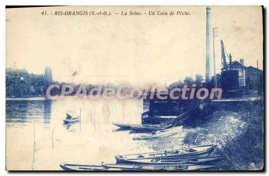 CPA Ris Orangis La Seine Un Coin De Peche