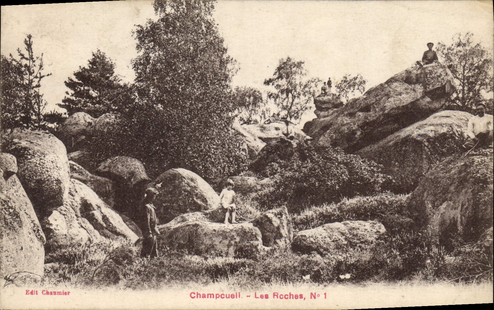 Champcueil — Les Roches — Edit Chaumier, N° 1 - Recto