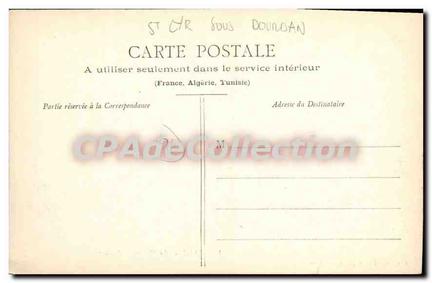 CPA Bandeville Le Chateau Vu Du Parc — Rückseite